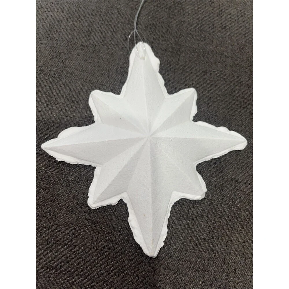 Dept 56 Department Porcelain Papier Ornament Star